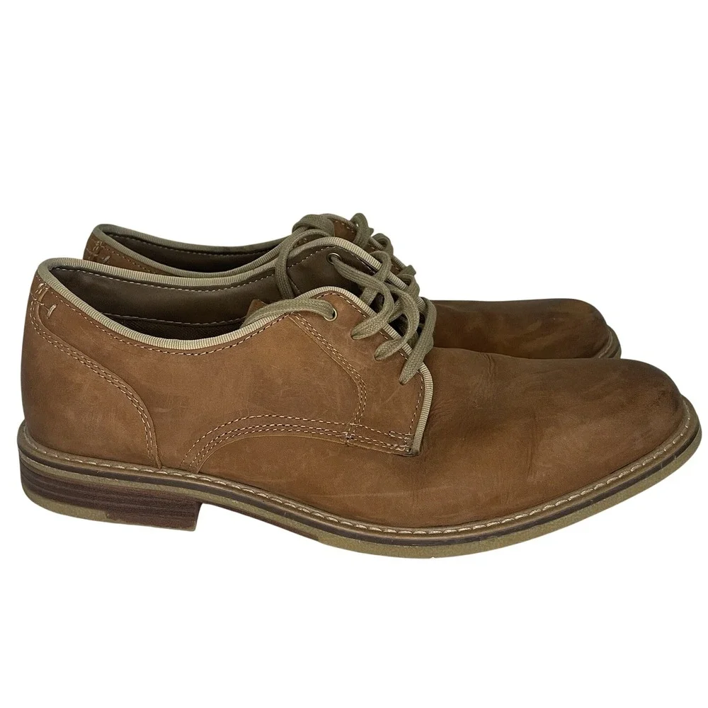 EUC Dockers Bronson Faux Leather Rugged Casual Dress Lugged Sole Oxford Shoes 12